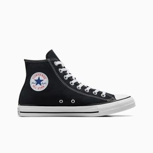 White and Black High Top Converse
